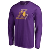 Футболка с длинным рукавом Los Angeles Lakers X-Ray - Purple