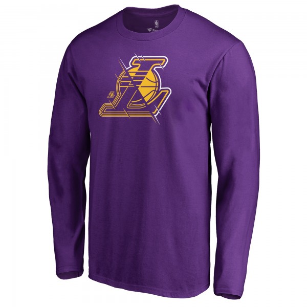 Футболка с длинным рукавом Los Angeles Lakers X-Ray - Purple