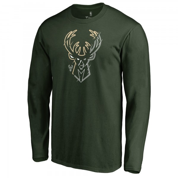 Футболка с длинным рукавом Milwaukee Bucks X-Ray - Green