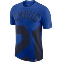 Футболка Joel Embiid Philadelphia 76ers Nike Oversized - Royal