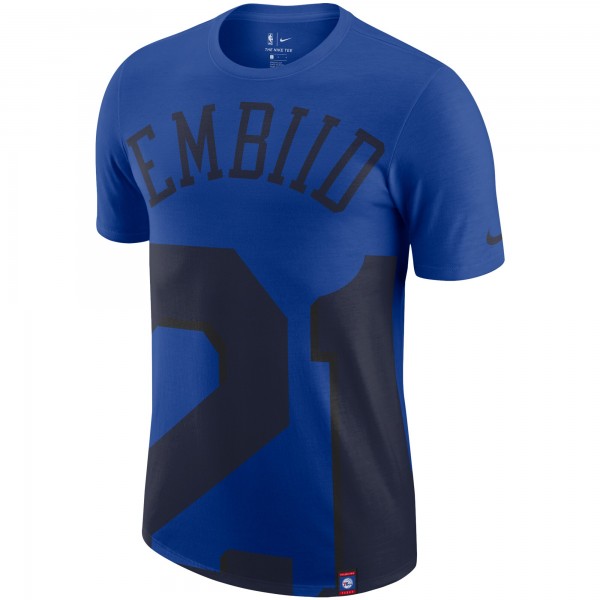 Футболка Joel Embiid Philadelphia 76ers Nike Oversized - Royal
