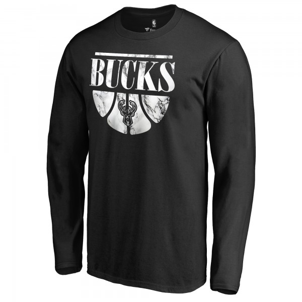 Футболка с длинным рукавом Milwaukee Bucks Buckets - Black