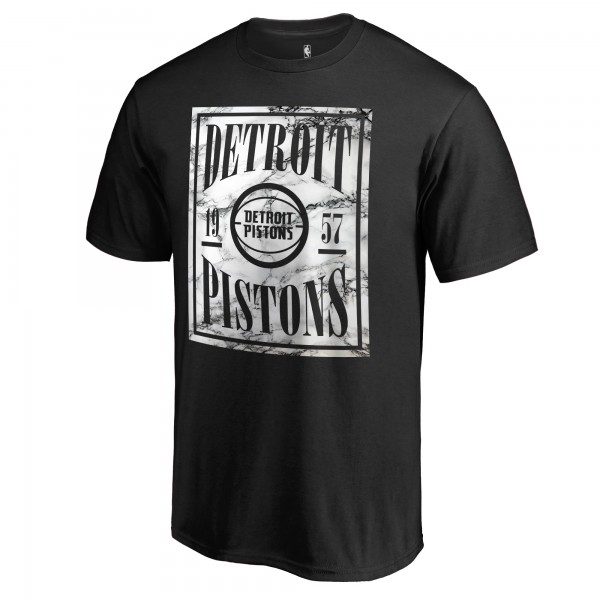 Detroit Pistons Black Court Vision T-Shirt