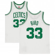 Autographed Boston Celtics Larry Bird Fanatics Authentic White Mitchell & Ness Swingman Jersey