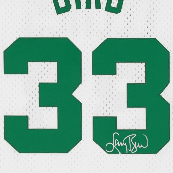 Autographed Boston Celtics Larry Bird Fanatics Authentic White Mitchell & Ness Swingman Jersey
