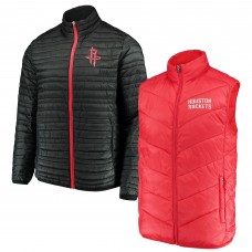 Куртка и жилетка Houston Rockets G-III Sports by Carl Banks Three & Out 3-in-1 System - Red/Black