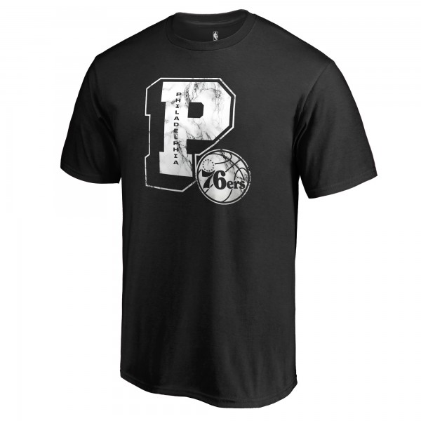 Philadelphia 76ers Black Letterman T-Shirt