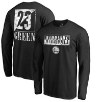 Футболка с длинным рукавом Golden State Warriors Draymond Green Black Yin & Yang Name and Number