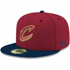 Бейсболка Cleveland Cavaliers New Era Official Team Color 2-Tone 59FIFTY - Wine/Navy
