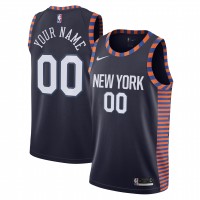 Именная игровая джерси New York Knicks Nike 2019/20 Swingman - City Edition - Navy