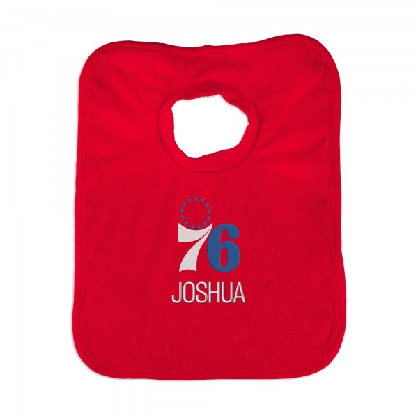 Именной слюнявчик Philadelphia 76ers Infant - Red