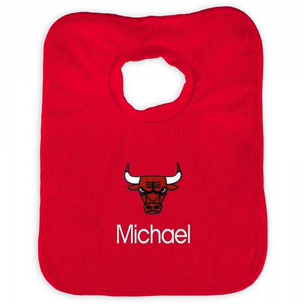 Именной слюнявчик Chicago Bulls Infant - Black