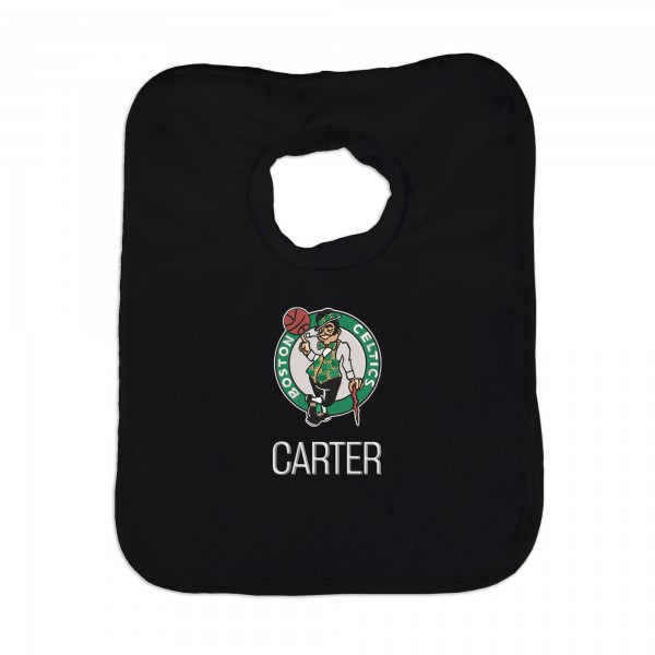 Boston Celtics Infant Personalized Bib - Black