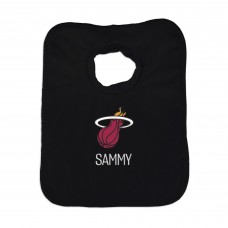 Infant Miami Heat Black Personalized Bib