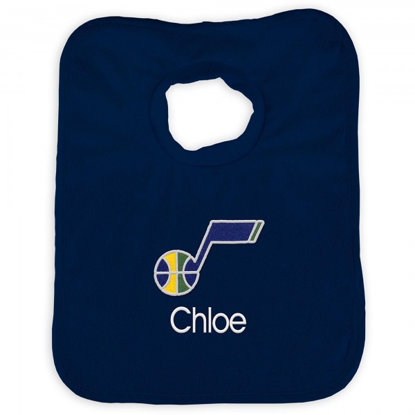 Именной слюнявчик Utah Jazz Infant - Navy