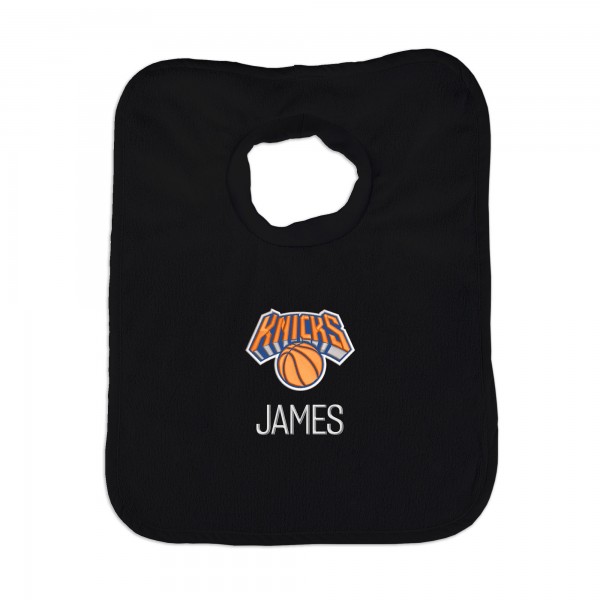 Именной слюнявчик New York Knicks Infant - Black
