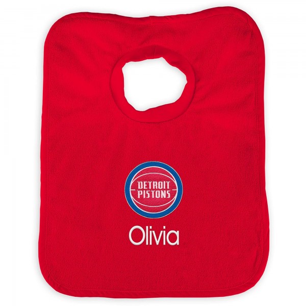 Именной слюнявчик Detroit Pistons Infant - Red