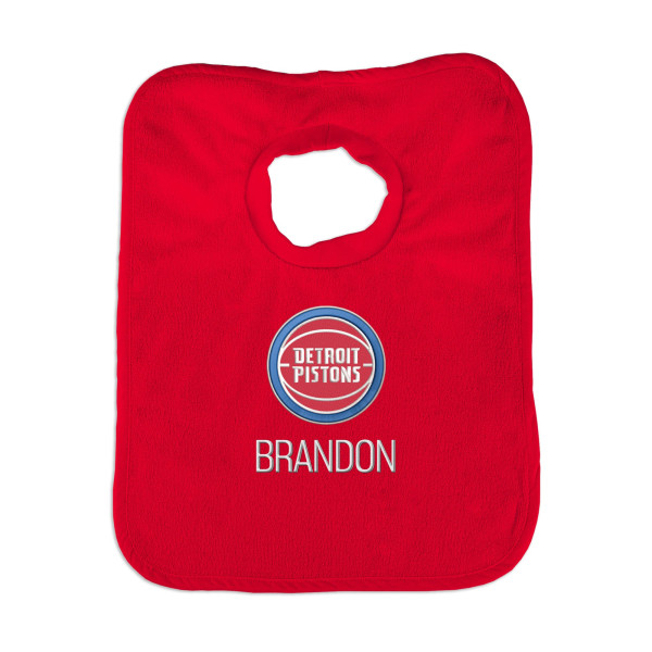 Именной слюнявчик Detroit Pistons Infant - Red