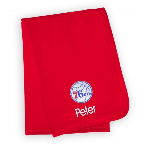 Именной плед Philadelphia 76ers Infant - Red