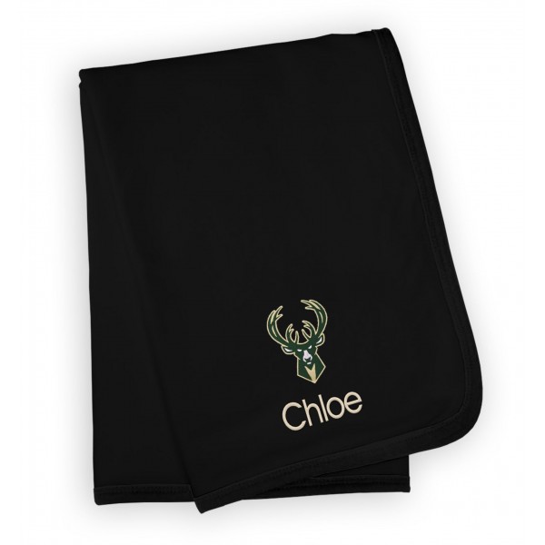 Именной плед Milwaukee Bucks Infant - Black