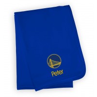 Golden State Warriors Infant Personalized Blanket - Royal