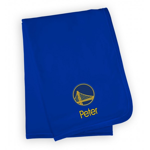 Golden State Warriors Infant Personalized Blanket - Royal