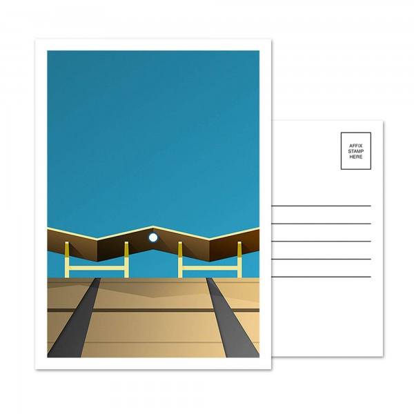 Los Angeles Dodgers Dodger Stadium Outfield Pavilion 5-Pack Minimalist Postcard Set