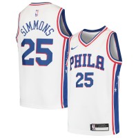 Детская игровая майка Ben Simmons Philadelphia 76ers Nike Swingman - White
