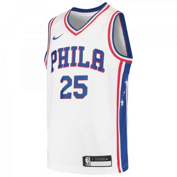 Детская игровая майка Ben Simmons Philadelphia 76ers Nike Swingman - White - баскетбольная джерси NBA