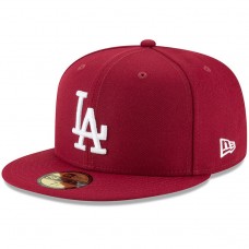 Бейсболка Los Angeles Dodgers New Era Crimson Fashion Color Basic 59FIFTY