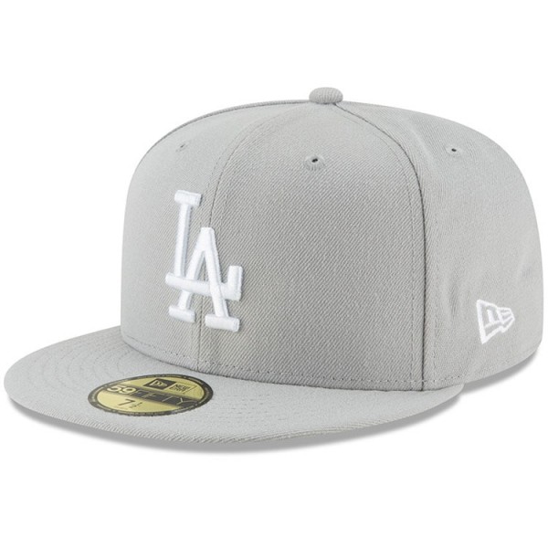 Бейсболка Los Angeles Dodgers New Era Gray Fashion Color Basic 59FIFTY