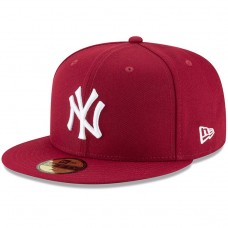 Бейсболка New York Yankees New Era Crimson Fashion Color Basic 59FIFTY