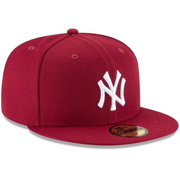 Бейсболка New York Yankees New Era Crimson Fashion Color Basic 59FIFTY