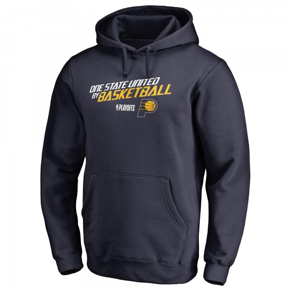 Толстовка с капюшоном Indiana Pacers 2018 NBA Playoffs Slogan - Navy - фирменная одежда NBA