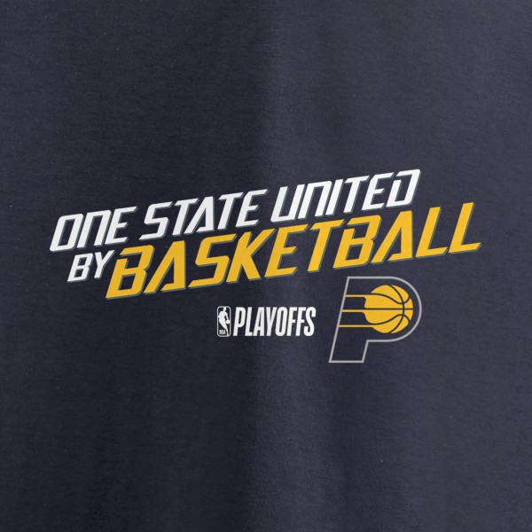 Толстовка с капюшоном Indiana Pacers 2018 NBA Playoffs Slogan - Navy - фирменная одежда NBA
