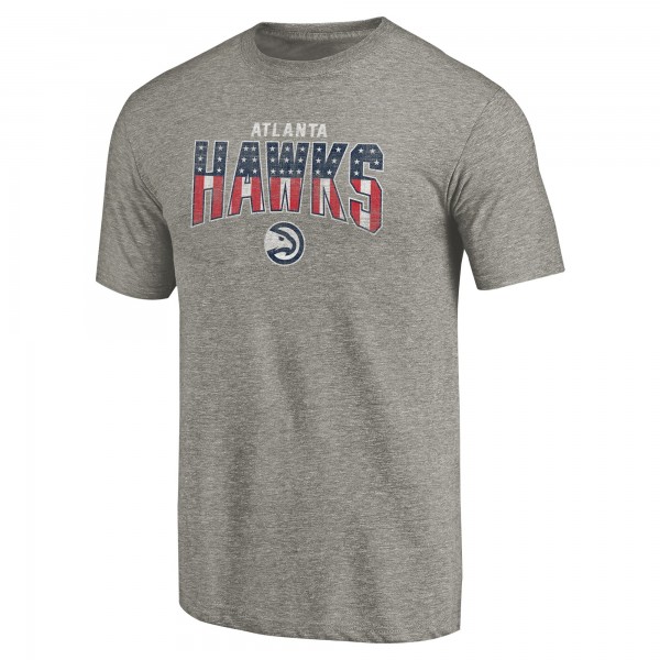 Футболка Atlanta Hawks Gray Freedom Tri-Blend