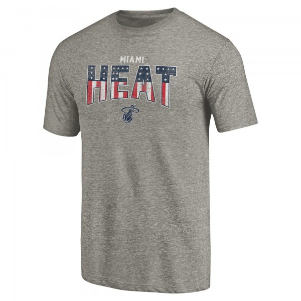 Футболка Miami Heat Gray Freedom Tri-Blend
