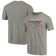 Футболка San Antonio Spurs Gray Freedom Tri-Blend