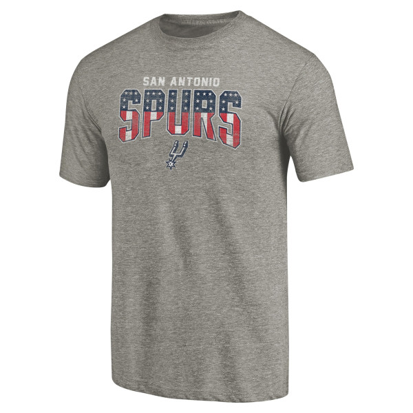Футболка San Antonio Spurs Gray Freedom Tri-Blend