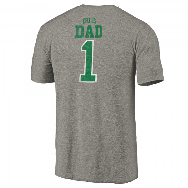 Футболка Boston Celtics Greatest Dad Tri-Blend - Gray