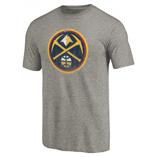 Denver Nuggets Gray Greatest Dad Tri-Blend T-Shirt