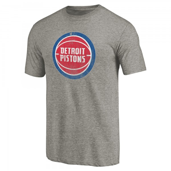 Detroit Pistons Gray Greatest Dad Tri-Blend T-Shirt