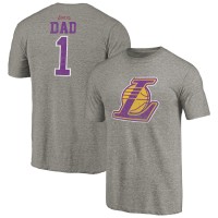 Футболка Los Angeles Lakers Greatest Dad Tri-Blend - Gray