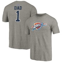 Футболка Oklahoma City Thunder Gray Greatest Dad Tri-Blend