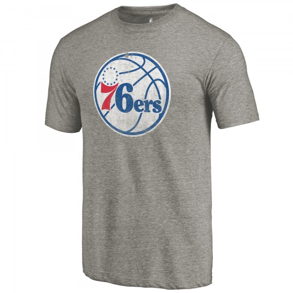 Philadelphia 76ers Gray Greatest Dad Tri-Blend T-Shirt