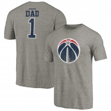 Washington Wizards Gray Greatest Dad Tri-Blend T-Shirt