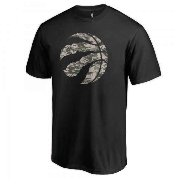 Toronto Raptors Black Cloak Camo T-Shirt