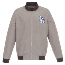 Бомбер Los Angeles Dodgers JH Design Lightweight Nylon - Gray
