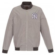 Бомбер New York Yankees JH Design Lightweight Nylon - Gray