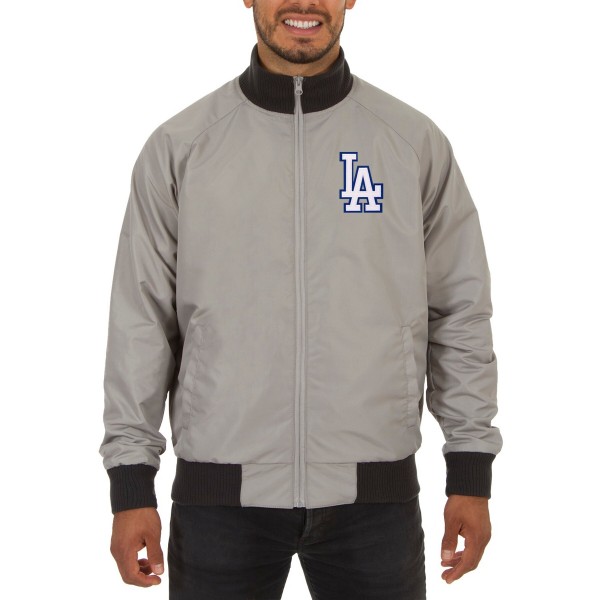 Куртка Los Angeles Dodgers JH Design Reversible Track - Gray